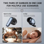 Auricolari Bluetooth Yesido TWS47 2 in 1 TWS con indicatore LED della batteria., TWS47