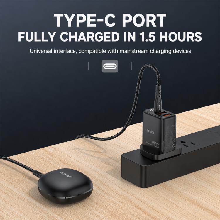 Auricolari Bluetooth Yesido TWS47 2 in 1 TWS con indicatore LED della batteria., TWS47