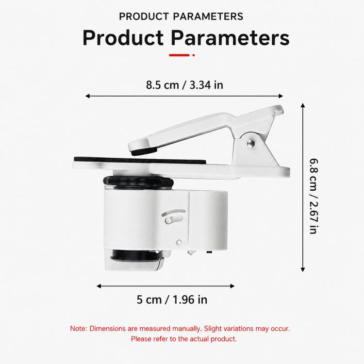 9882AW Lente d'ingrandimento portatile 45x per la valutazione di gioielli