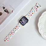 Cinturino per orologio in silicone con chiusura a inversione e motivo a stelle iridescenti in lamina,, For Apple Watch 46mm / 49mm / 45mm / 44mm, For Apple Watch 42mm / 41mm / 40mm / 38mm