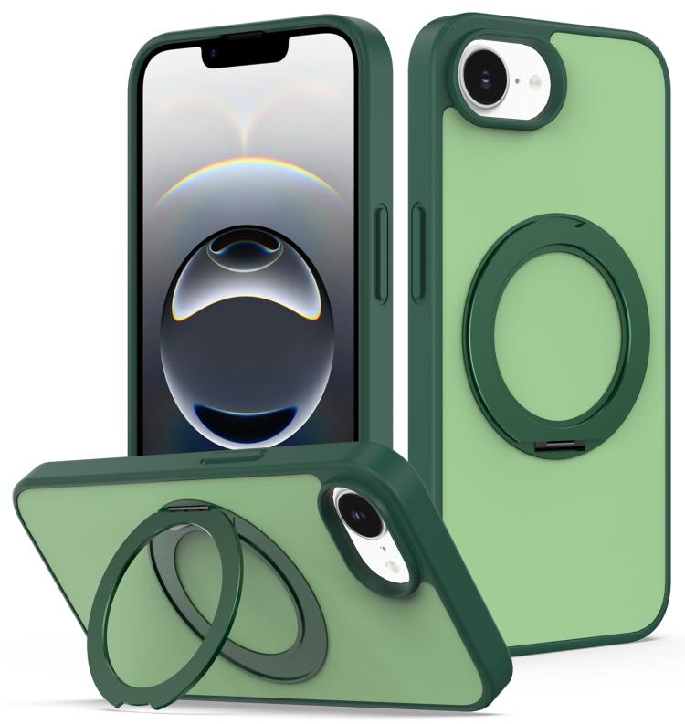 Custodia magnetica con supporto girevole Skin Feel per iPhone 18 Pro
