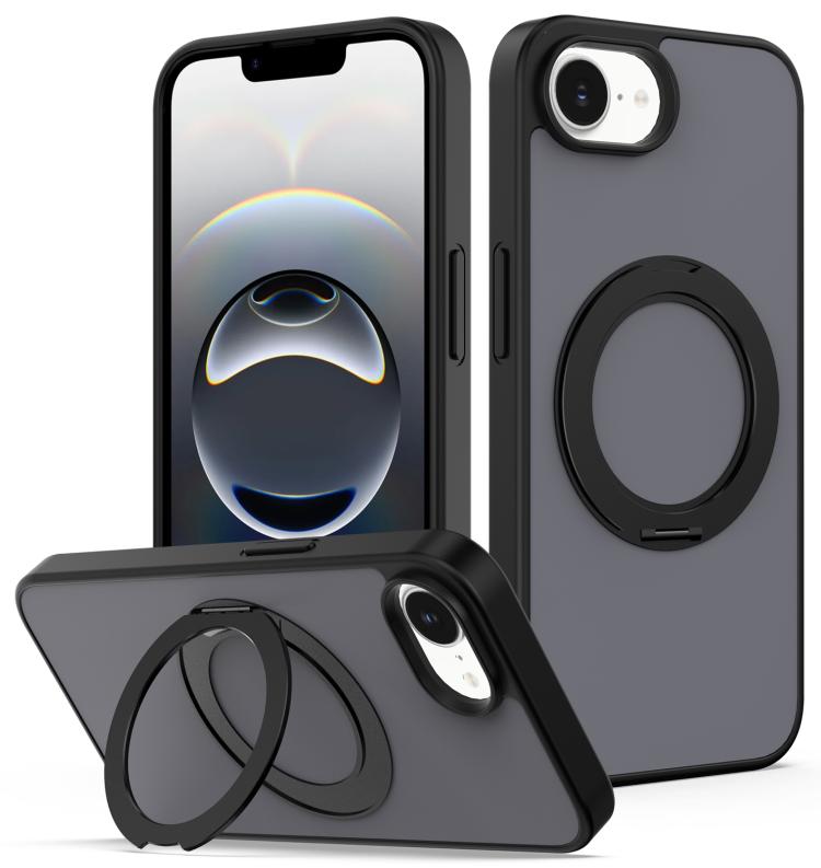 Custodia magnetica con supporto girevole Skin Feel per iPhone 18 Pro