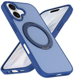 Custodia magnetica con supporto girevole Skin Feel per iPhone 16 e iPhone 15