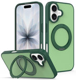 Custodia magnetica con supporto girevole Skin Feel per iPhone 16 e iPhone 15