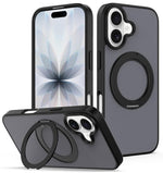 Custodia magnetica con supporto girevole Skin Feel per iPhone 16 e iPhone 15