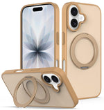 Custodia magnetica con supporto girevole Skin Feel per iPhone 16 e iPhone 15