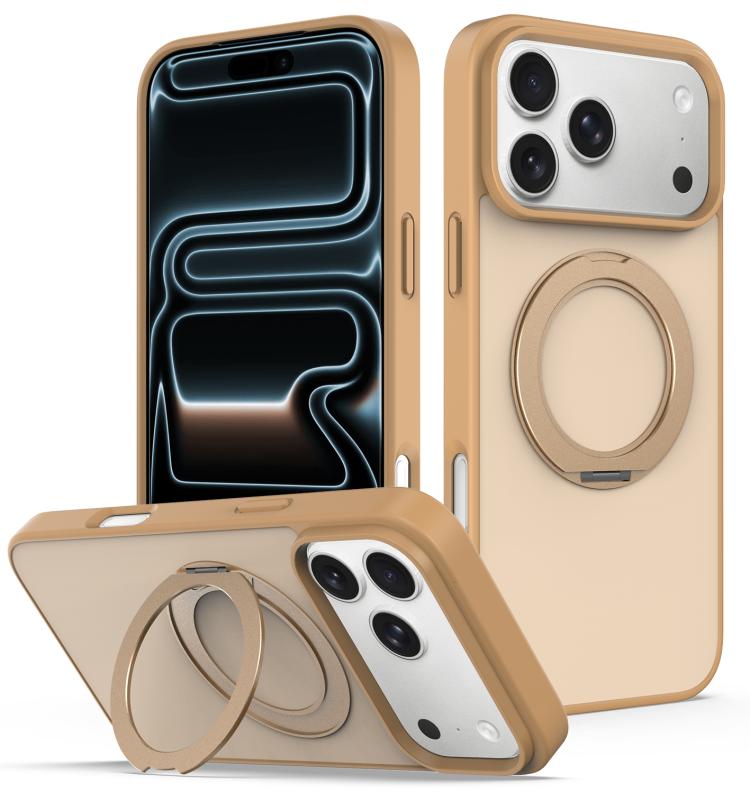 Custodia magnetica con supporto girevole Skin Feel per iPhone 18 Pro