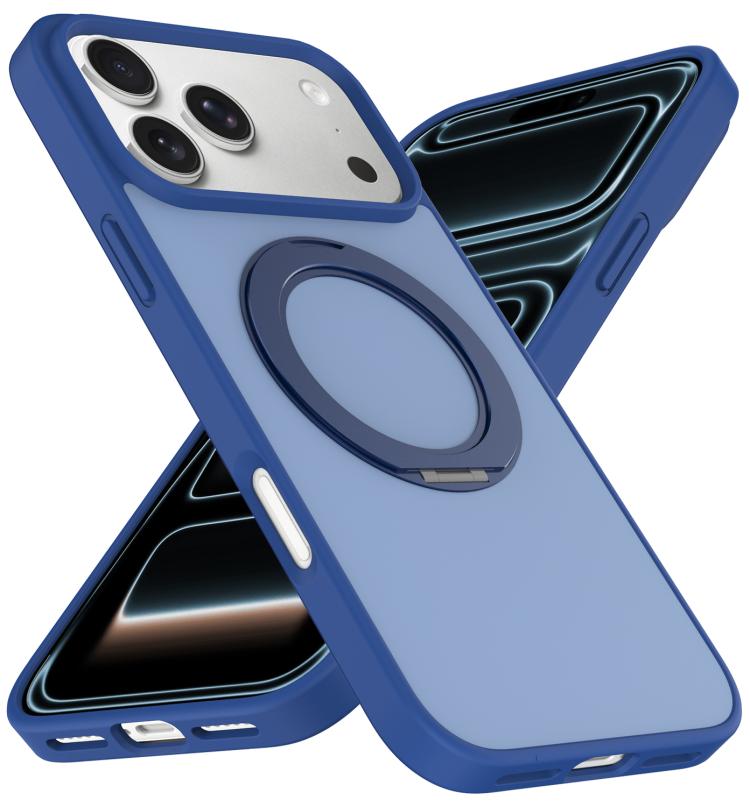 Custodia magnetica con supporto girevole Skin Feel per iPhone 18 Pro