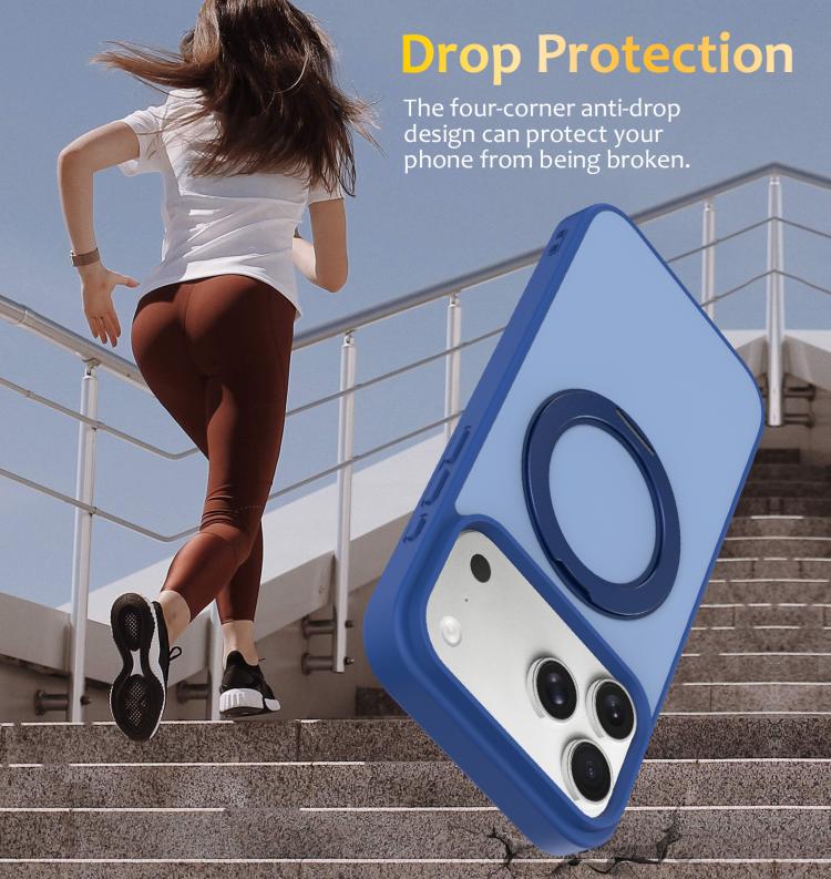 Custodia magnetica con supporto girevole Skin Feel per iPhone 18 Pro