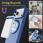 Custodia magnetica con supporto girevole Skin Feel per iPhone 18 Pro