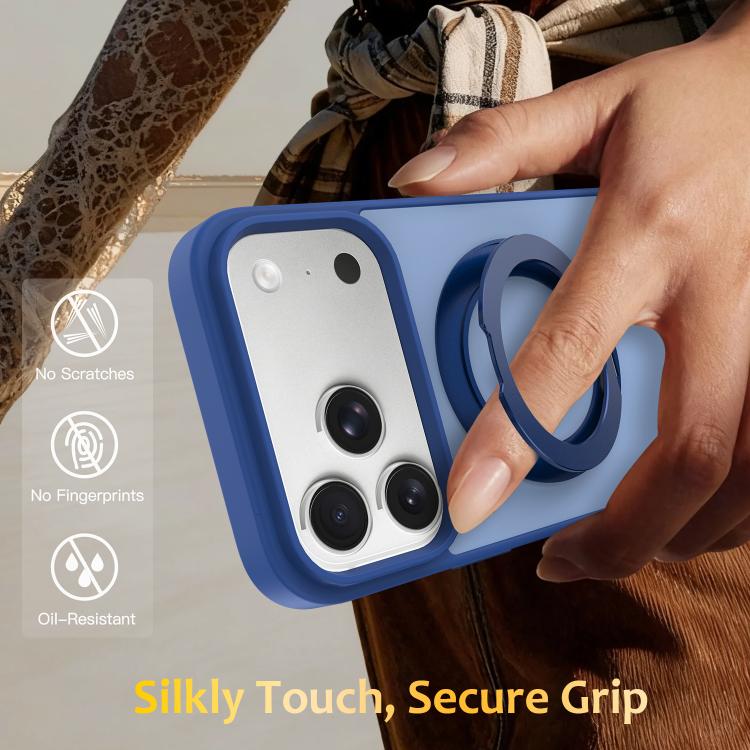 Custodia magnetica con supporto girevole Skin Feel per iPhone 18 Pro