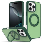 Custodia magnetica con supporto girevole Skin Feel per iPhone 16 e iPhone 15