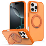 Custodia magnetica con supporto girevole Skin Feel per iPhone 16 e iPhone 15