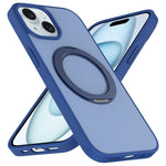 Custodia magnetica con supporto girevole Skin Feel per iPhone 14 e 13