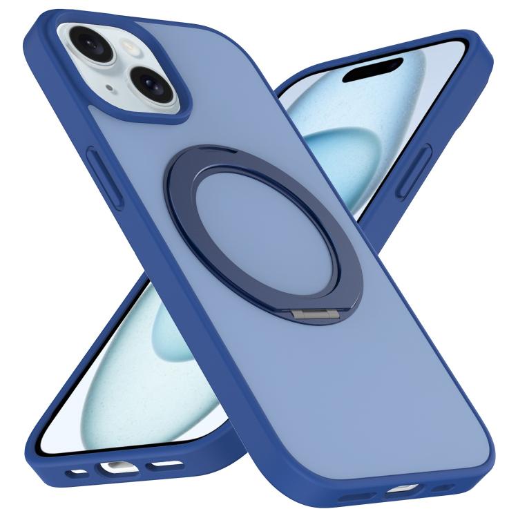 Custodia magnetica con supporto girevole Skin Feel per iPhone 14 e 13