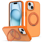 Custodia magnetica con supporto girevole Skin Feel per iPhone 14 e 13
