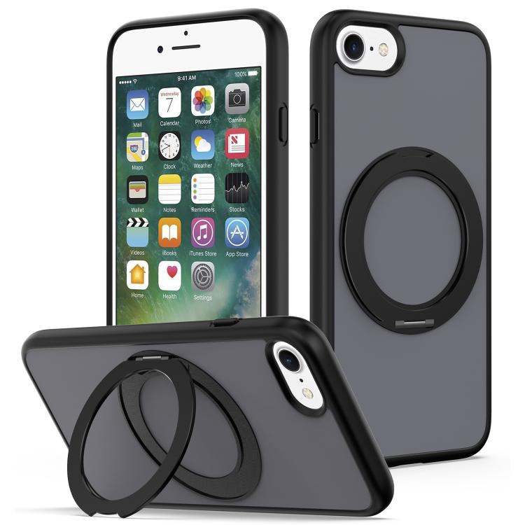 Custodia magnetica con supporto girevole Skin Feel per iPhone 14 e 13