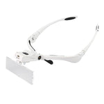 Lente d'ingrandimento con archetto e lenti intercambiabili, modello 9892BP, con luce LED, dotata di luce LED., 9892BP