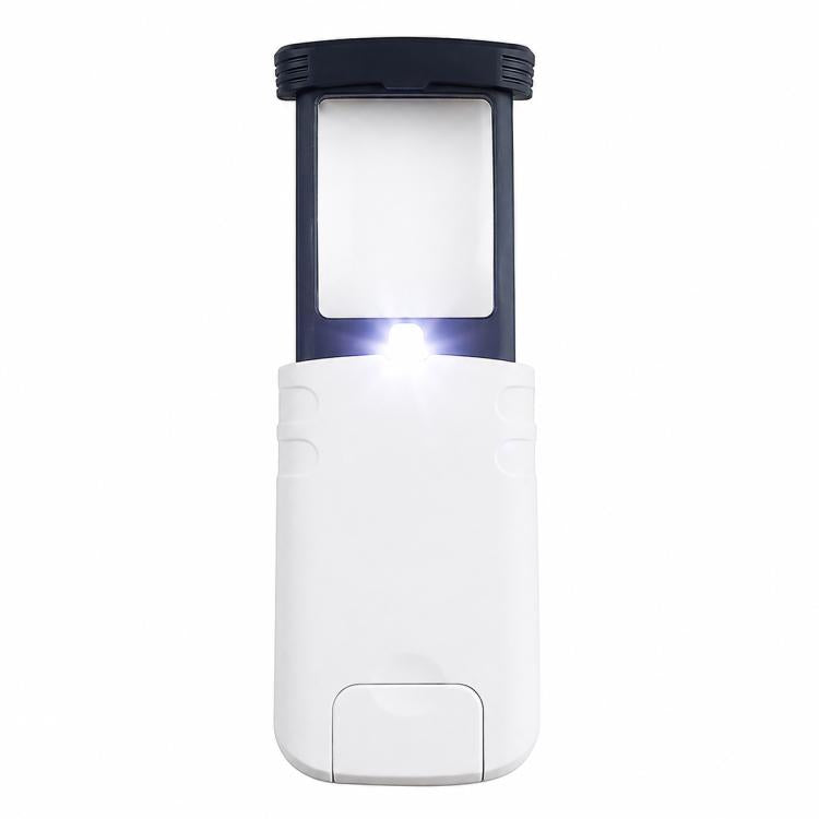 94535 Lente d'ingrandimento rettangolare pieghevole e estraibile portatile con luce LED