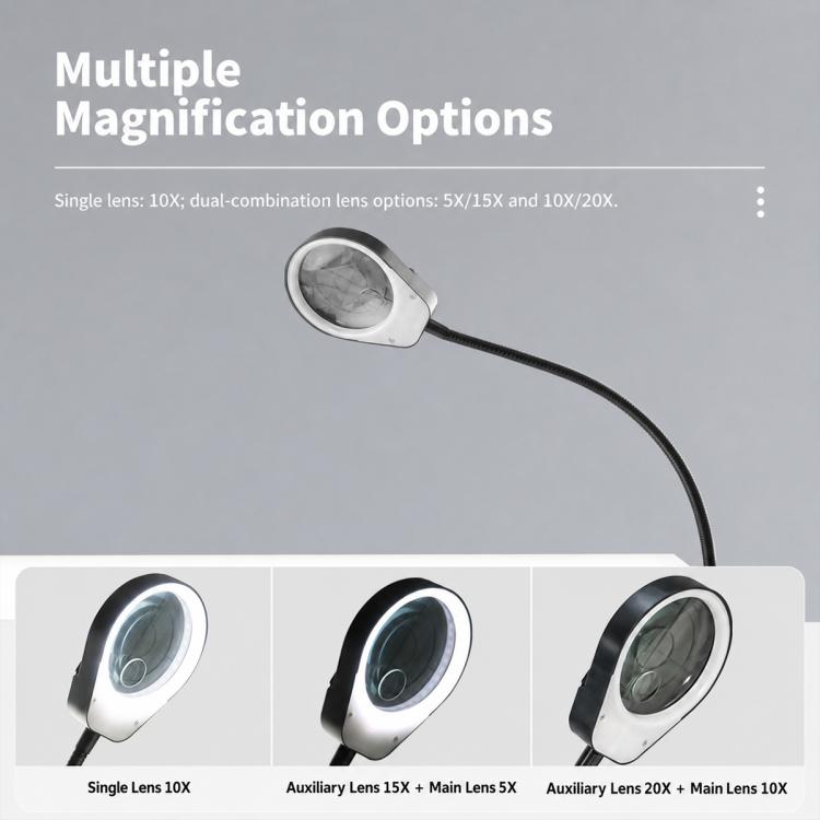 Lente d'ingrandimento da tavolo per ispezione di saldature PD-7S con luce LED