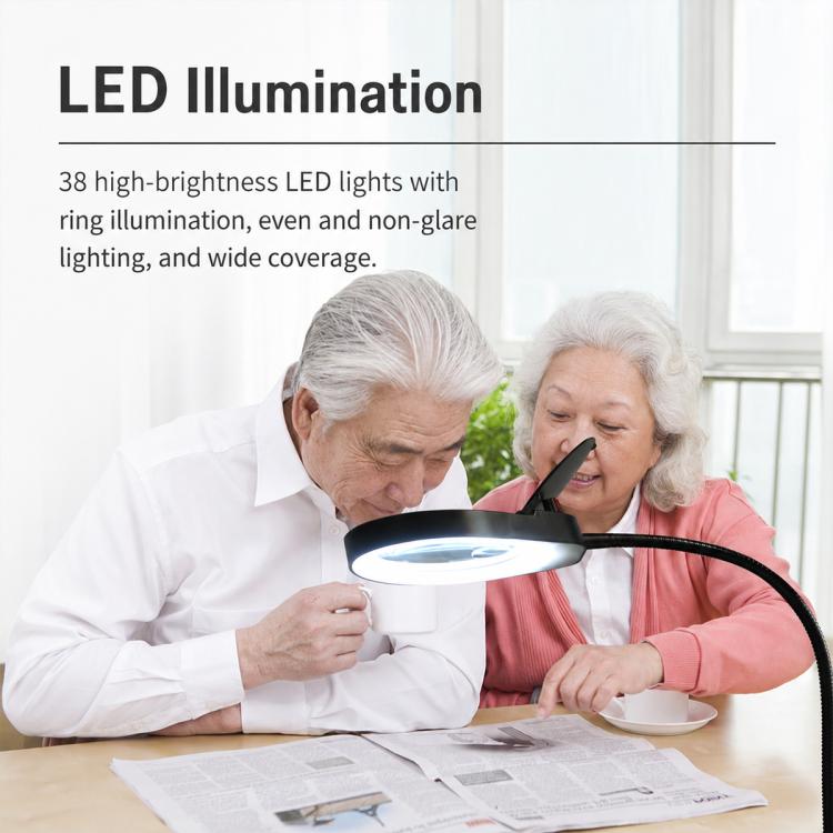 Lente d'ingrandimento da tavolo per ispezione di saldature PD-7S con luce LED