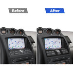 Adesivo decorativo per il controllo del sistema di navigazione in fibra di carbonio per auto per Nissan 350z 2006-2009, Navigation System Control