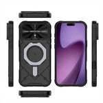 Custodia Adventurer Series con cover a ribalta e supporto in metallo per iPhone
