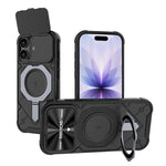 Custodia Adventurer Series con cover a ribalta e supporto in metallo per iPhone