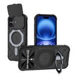 Custodia Adventurer Series con cover a ribalta e supporto in metallo per iPhone