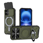 Custodia Adventurer Series con cover a ribalta e supporto in metallo per iPhone
