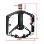 Pedali per mountain bike MEROCA, Dual-DU Version, DU + Bearing Version, 3-Bearing Version