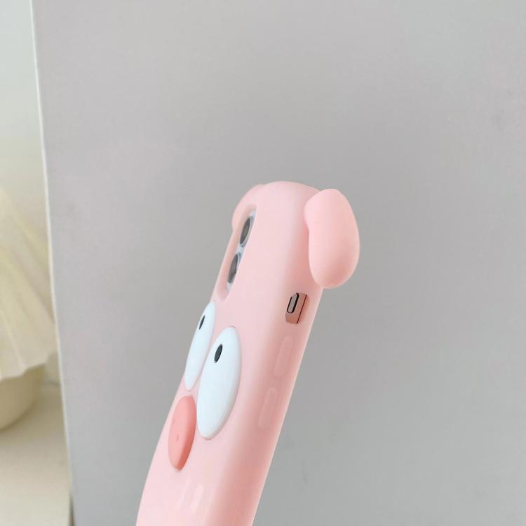Simpatica custodia in silicone a forma di maialino per telefono, For iPhone X / XS, For iPhone XR, For iPhone XS Max, For iPhone 8 Plus / 7 Plus, For iPhone 6s Plus / 6 Plus, For iPhone 6s / 6