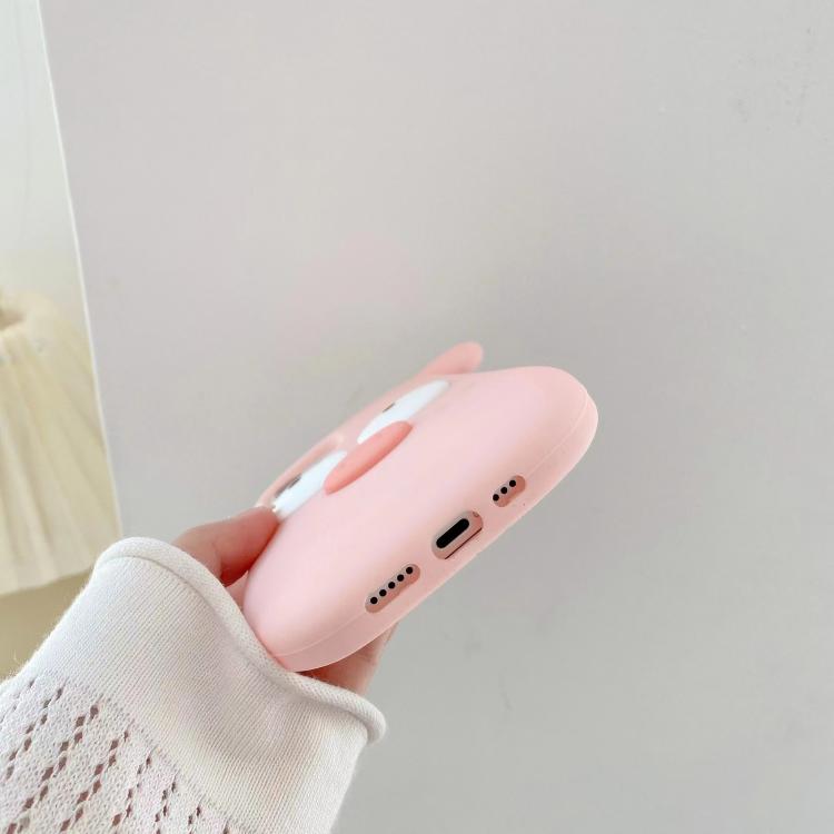 Simpatica custodia in silicone a forma di maialino per telefono, For iPhone X / XS, For iPhone XR, For iPhone XS Max, For iPhone 8 Plus / 7 Plus, For iPhone 6s Plus / 6 Plus, For iPhone 6s / 6