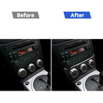 Adesivo decorativo per console aria condizionata radio in fibra di carbonio per auto per Nissan 350z 2006-2009, Conditioning Console Decorative Sticker