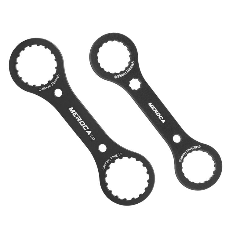 Attrezzo per la rimozione della guarnitura cava della bicicletta MEROC, chiave per asse, BB44, BB39+BB40.5 2 in 1 Wrench, BB49+BB52 2 in 1 Wrench For T47, BB44+BB46 2 in 1 Wrench