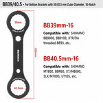 Attrezzo per la rimozione della guarnitura cava della bicicletta MEROC, chiave per asse, BB44, BB39+BB40.5 2 in 1 Wrench, BB49+BB52 2 in 1 Wrench For T47, BB44+BB46 2 in 1 Wrench