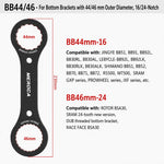 Attrezzo per la rimozione della guarnitura cava della bicicletta MEROC, chiave per asse, BB44, BB39+BB40.5 2 in 1 Wrench, BB49+BB52 2 in 1 Wrench For T47, BB44+BB46 2 in 1 Wrench