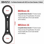 Attrezzo per la rimozione della guarnitura cava della bicicletta MEROC, chiave per asse, BB44, BB39+BB40.5 2 in 1 Wrench, BB49+BB52 2 in 1 Wrench For T47, BB44+BB46 2 in 1 Wrench