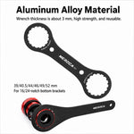 Attrezzo per la rimozione della guarnitura cava della bicicletta MEROC, chiave per asse, BB44, BB39+BB40.5 2 in 1 Wrench, BB49+BB52 2 in 1 Wrench For T47, BB44+BB46 2 in 1 Wrench