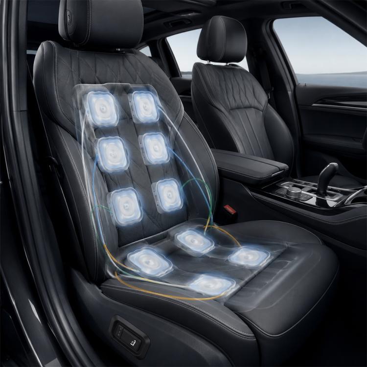 Sistema di massaggio per sedili auto a 12V con 8 airbag