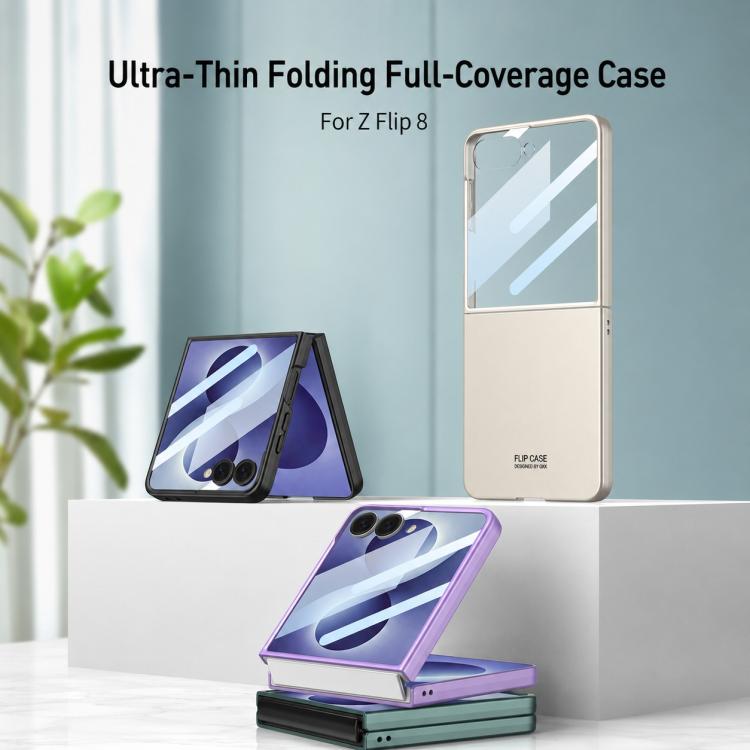 Custodia per telefono GKK integrata ultra sottile a copertura totale, For Galaxy Z Flip8 5G