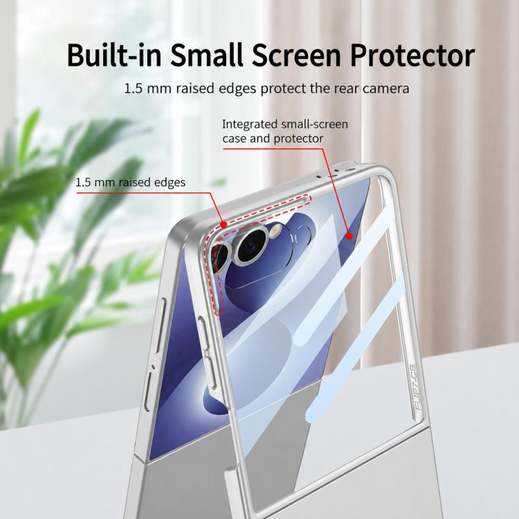 Custodia per telefono GKK integrata ultra sottile a copertura totale, For Galaxy Z Flip8 5G