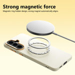 Custodia per telefono ABEEL in silicone liquido magnetico, leggera e impercettibile al tatto., For Galaxy A57 5G, For Galaxy A37 5G