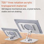 Supporto da tavolo per tablet girevole a 360 gradi in lega di alluminio T632, T632 Tablet Holder (Grey), T632 Tablet Holder (Silver)