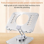Supporto da tavolo per tablet girevole a 360 gradi in lega di alluminio T632, T632 Tablet Holder (Grey), T632 Tablet Holder (Silver)