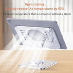 Supporto da tavolo per tablet girevole a 360 gradi in lega di alluminio T632, T632 Tablet Holder (Grey), T632 Tablet Holder (Silver)