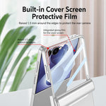 Custodia a libro magnetica GKK con pellicola HD integrata e copertura completa., For Galaxy Z Flip8 5G