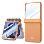 Custodia a libro magnetica GKK con pellicola HD integrata e copertura completa., For Galaxy Z Flip8 5G