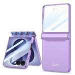 Custodia a libro magnetica GKK con pellicola HD integrata e copertura completa., For Galaxy Z Flip8 5G