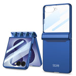 Custodia a libro magnetica GKK con pellicola HD integrata e copertura completa., For Galaxy Z Flip8 5G